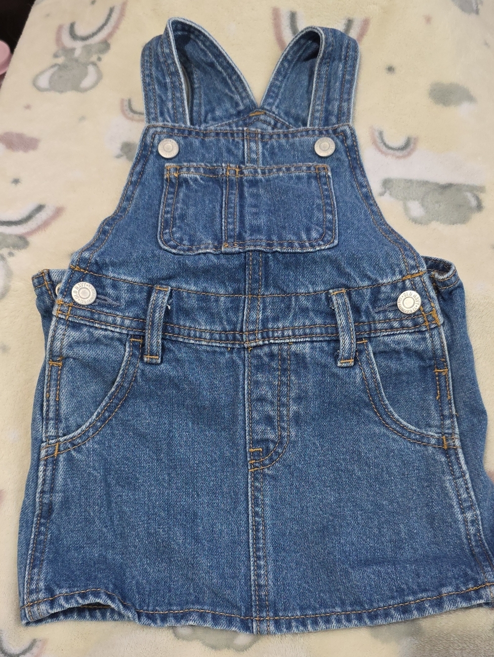 Old Navy Blue Denim Overall Dress for Kids
